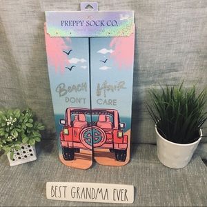 Simply Southern Beach Hair And I don’t Care Socks